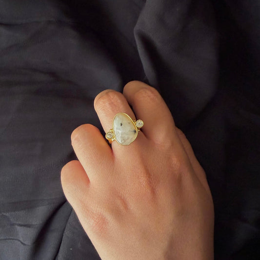 HIKARI ring - Flow (Moonstone)