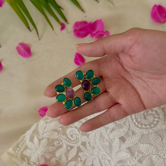 Jugni Earrings - Amethyst