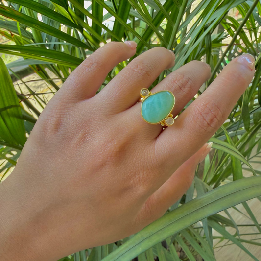 HIKARI ring - Clarity (Amazonite)