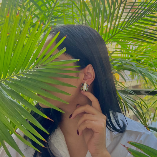 Kaaya Earrings - Semi-Precious Sapphire