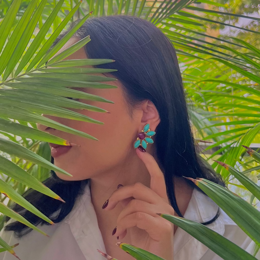 Jugni Earrings - Turquoise