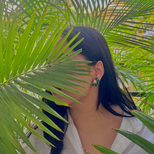 Jugni Earrings - Moonstone