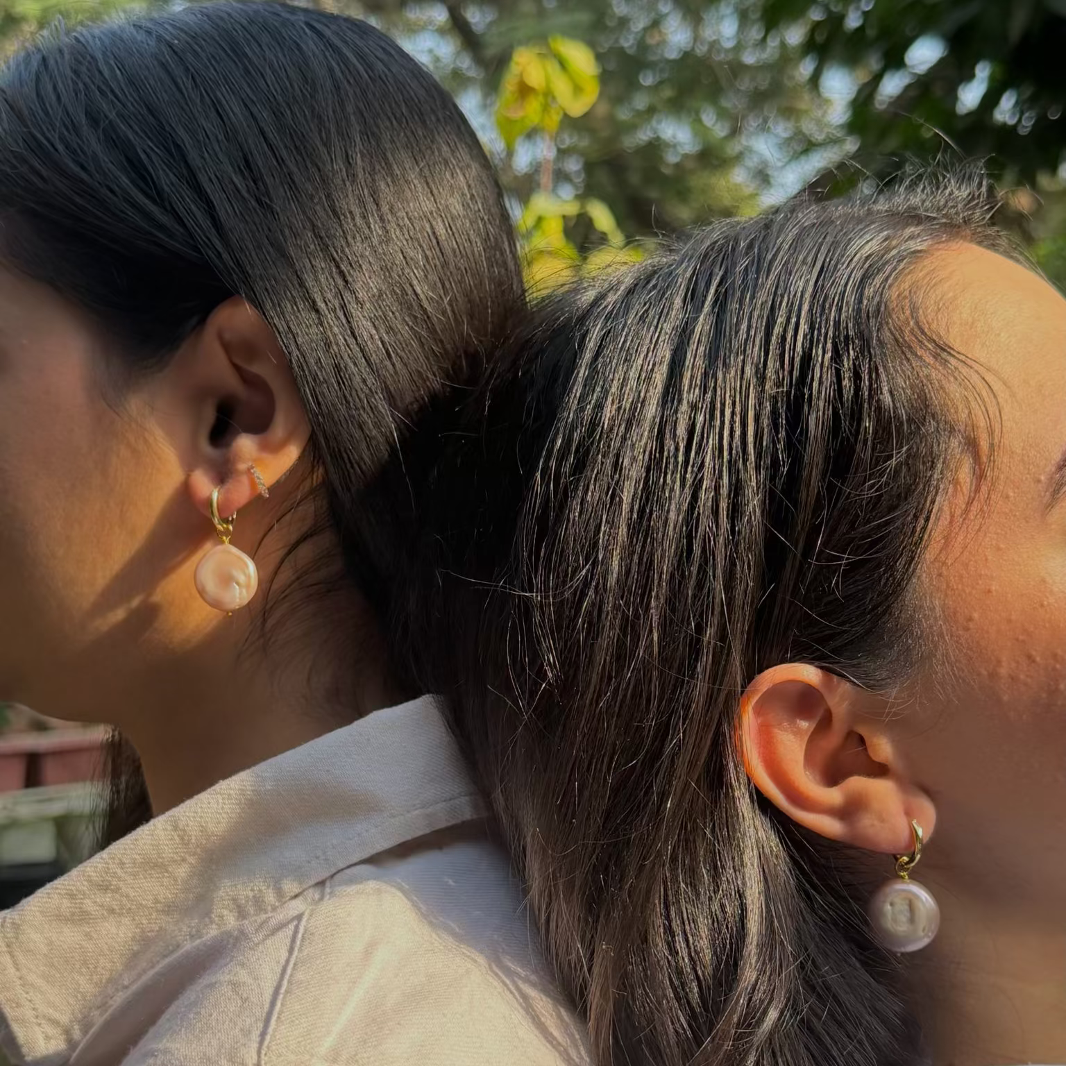 Chandni Blush Hoops