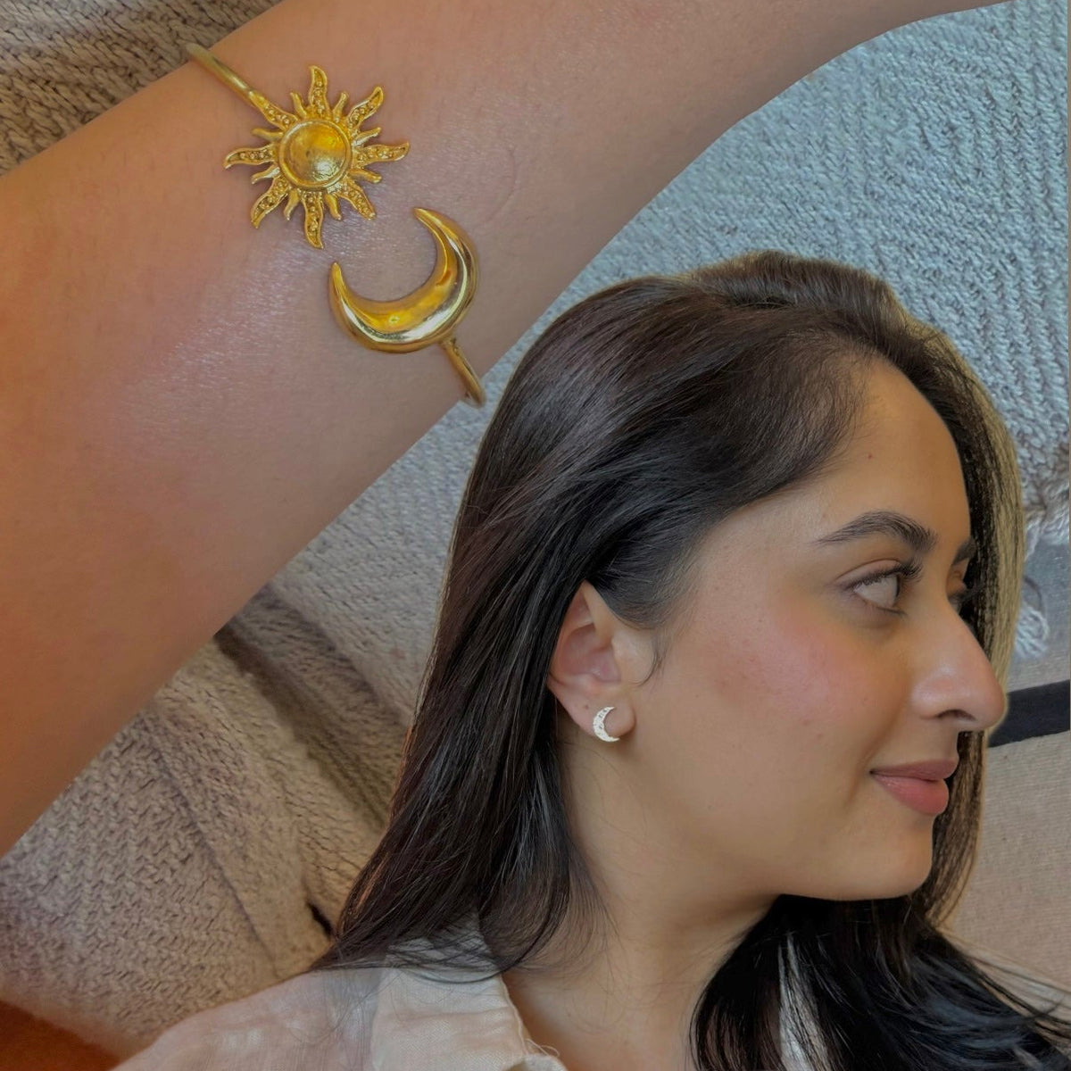 Everyday Chandni Combo (Din-Raat Cuff + Chandni Studs) product image