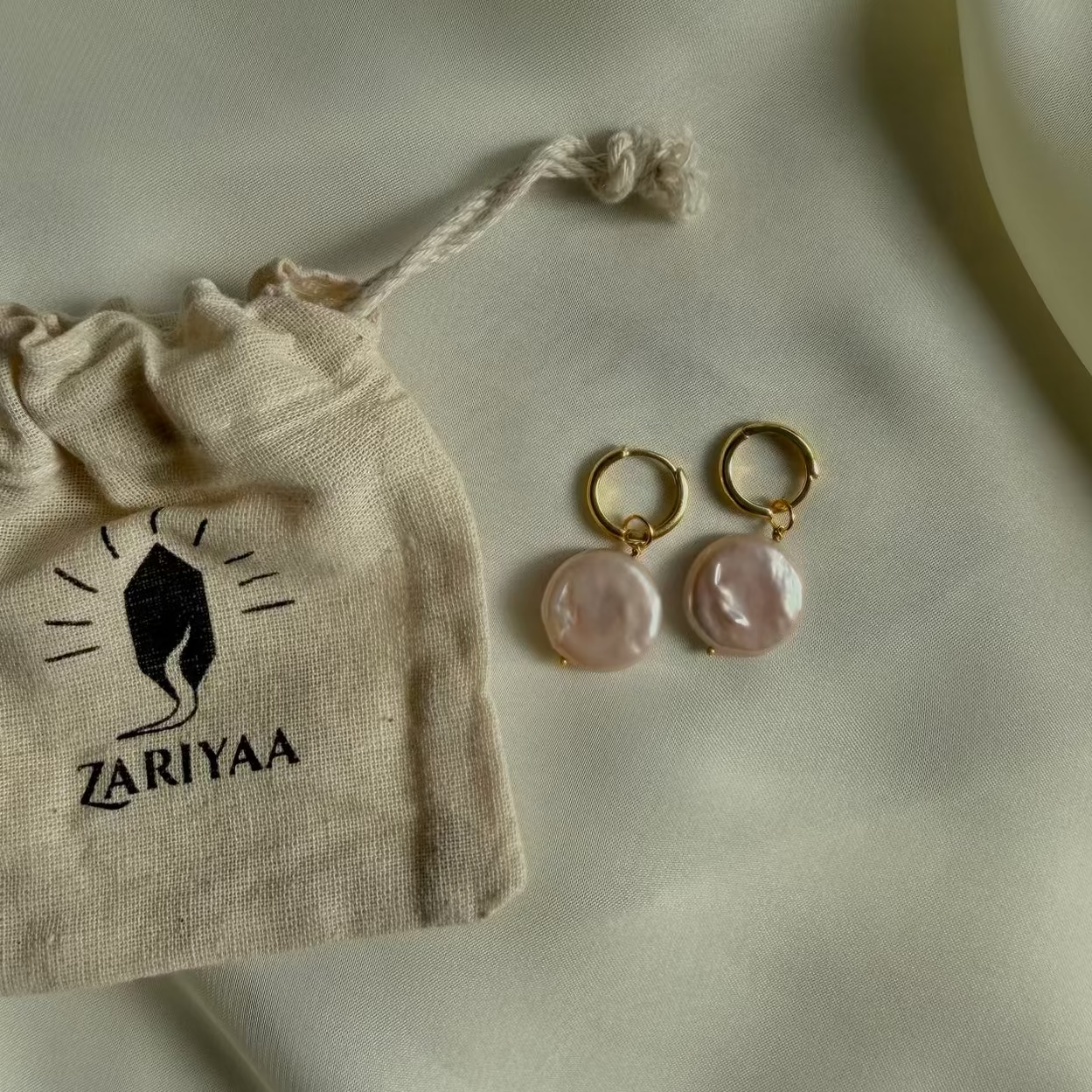 Chandni Blush Hoops