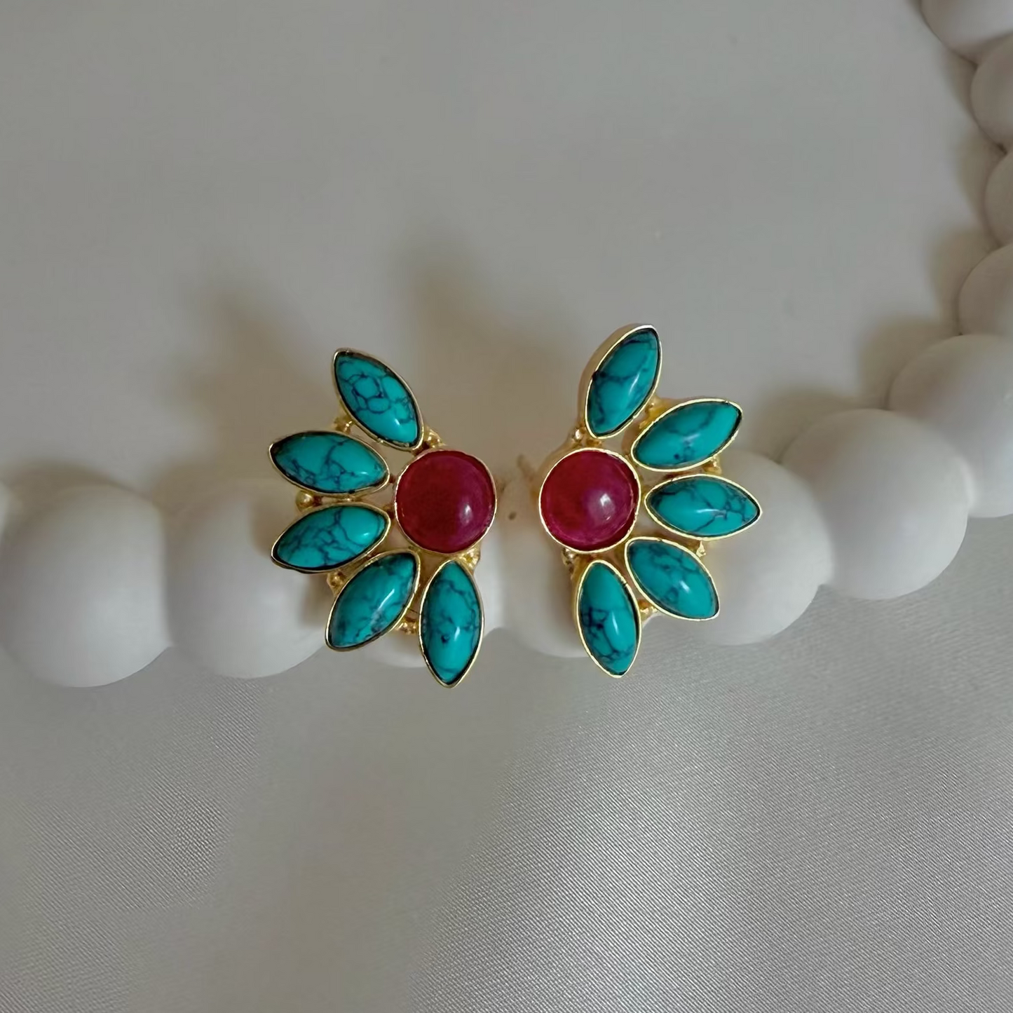 Jugni Earrings - Turquoise