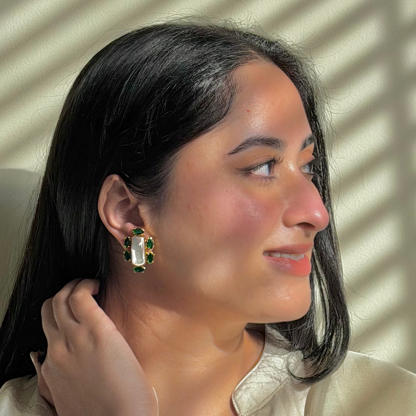 Kaaya Earrings - Green