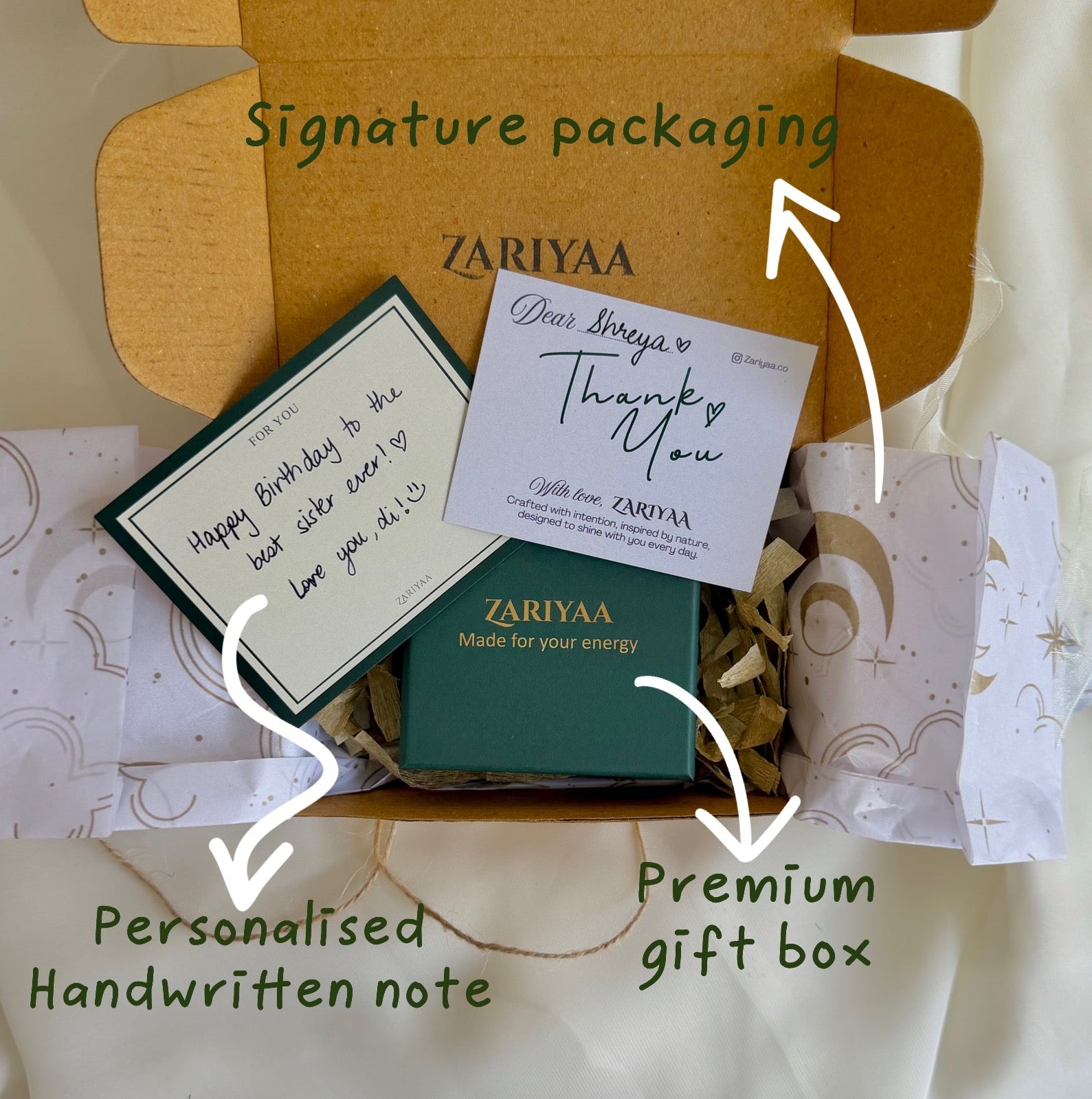 Gift Box & Handwritten Note