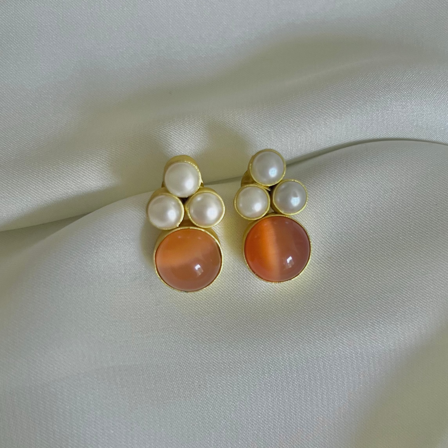 Meera Earrings - Orange
