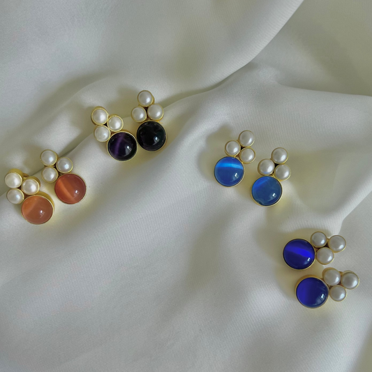 Meera Earrings - Orange