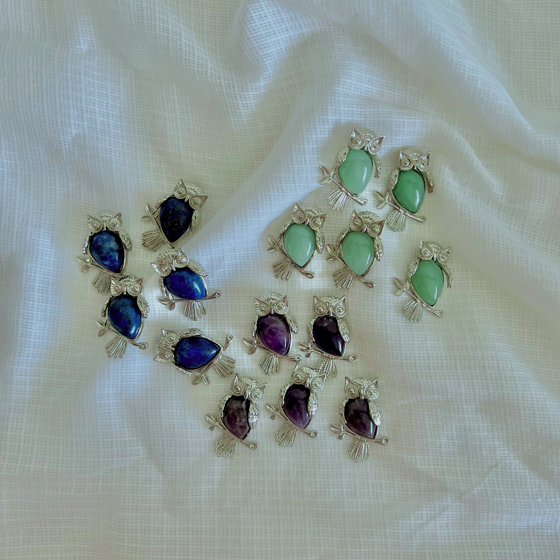 Available in Green Aventurine, Amethyst & Lapis Lazuli