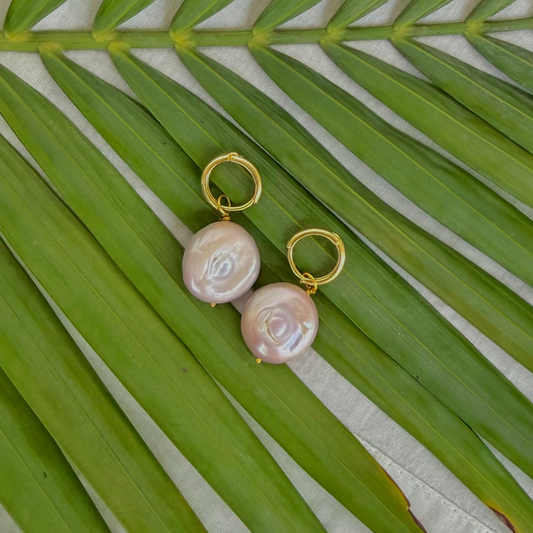 Chandni Blush Hoops