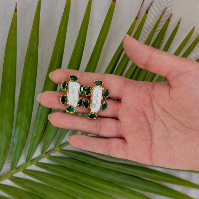 Kaaya Earrings - Green