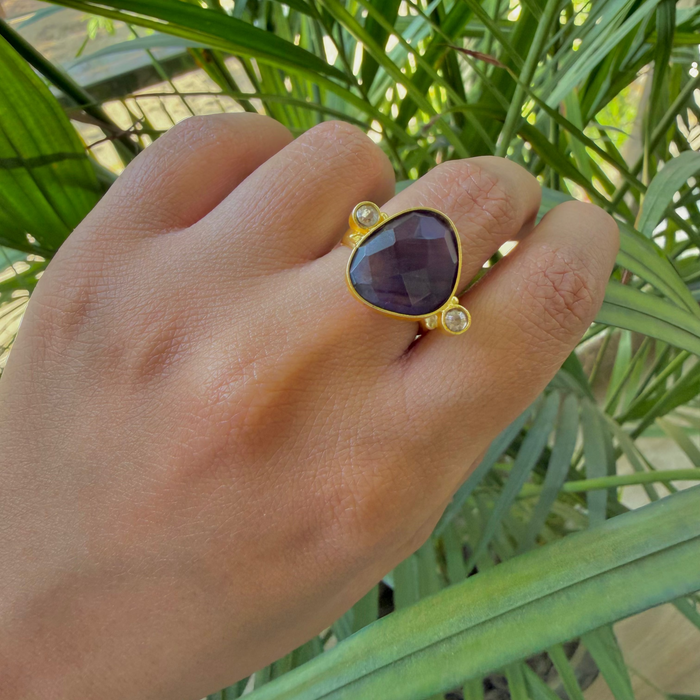 HIKARI ring - Power (Amethyst)