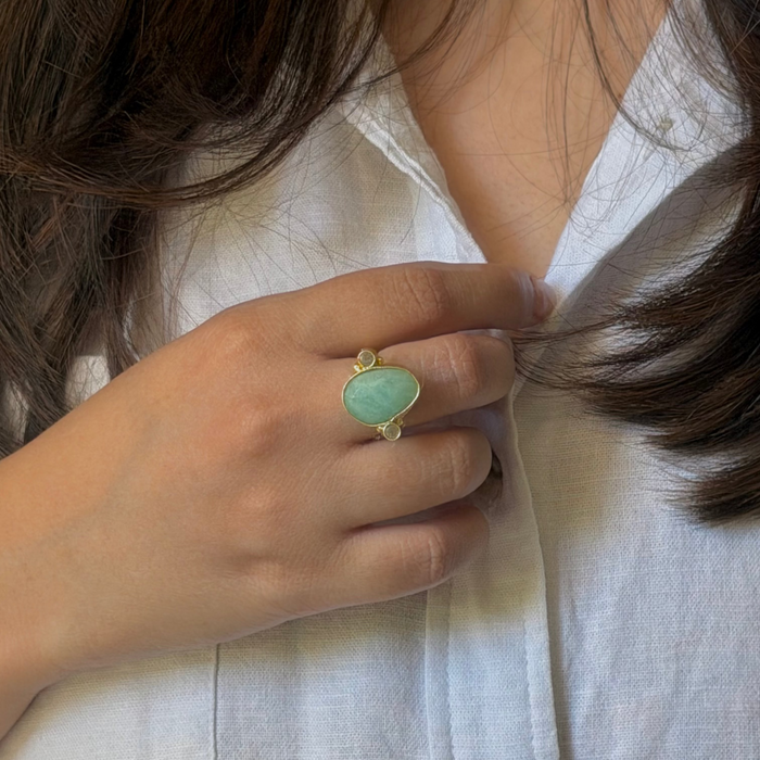 HIKARI ring - Clarity (Amazonite)