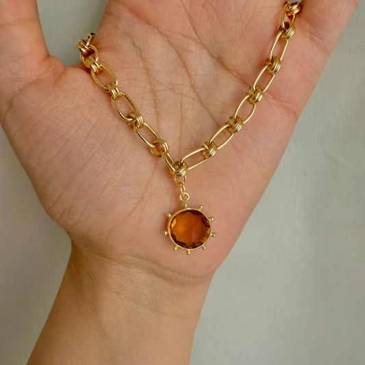 HIKARI Link bracelet - Citrine
