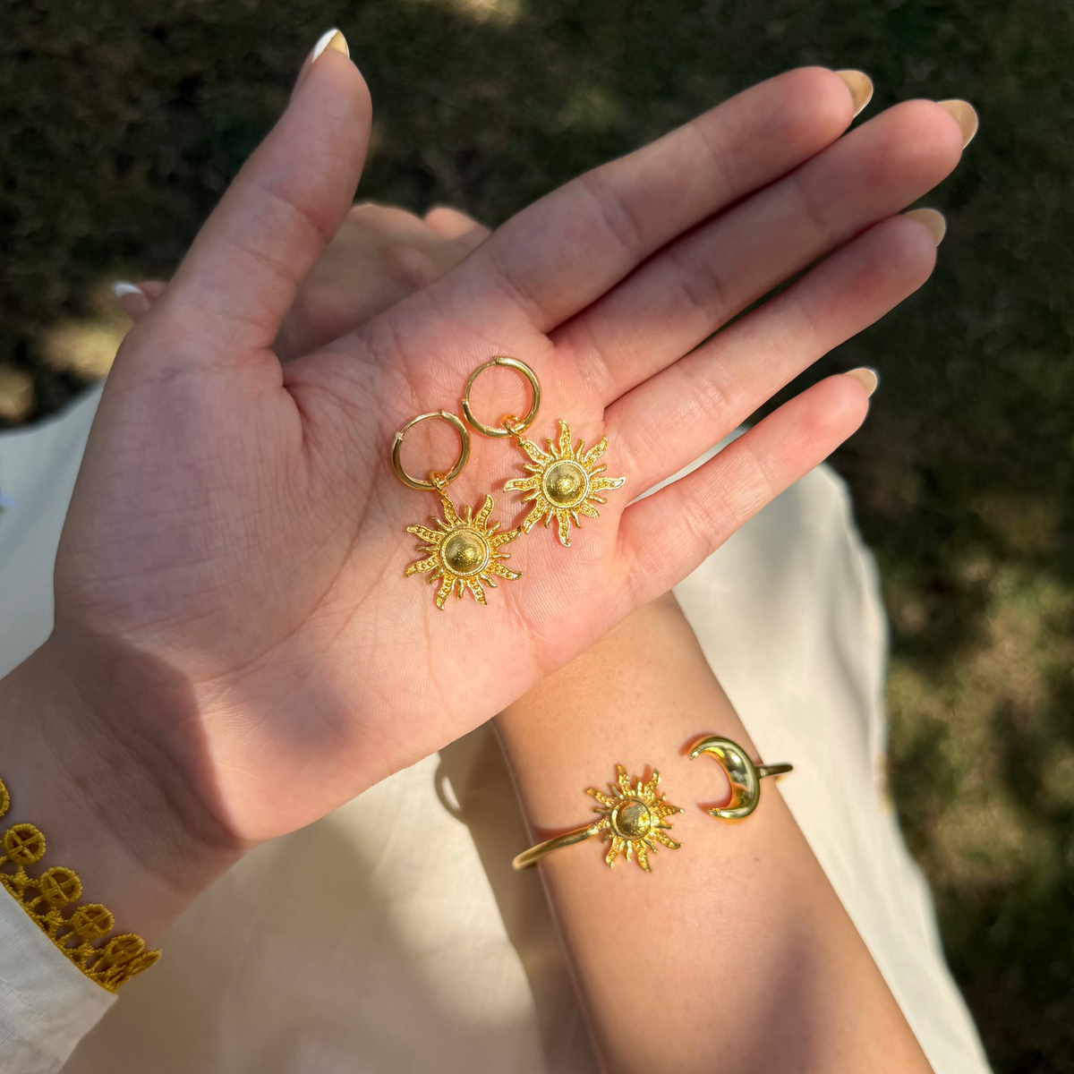 Solar Glow Set (Cuff + Hoops) product image