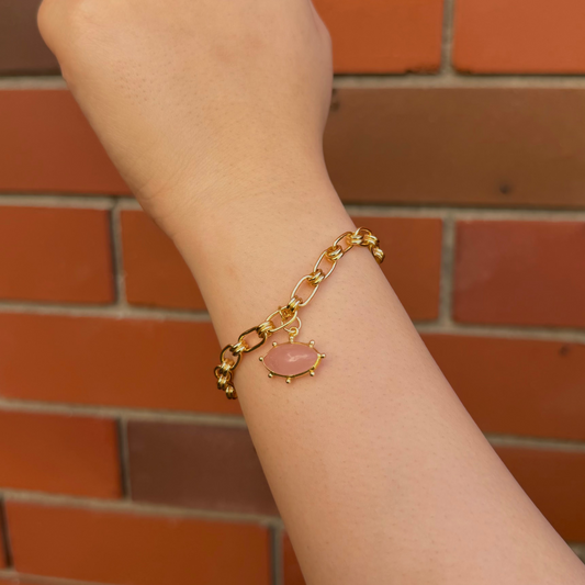 HIKARI Link bracelet - Rose Quartz