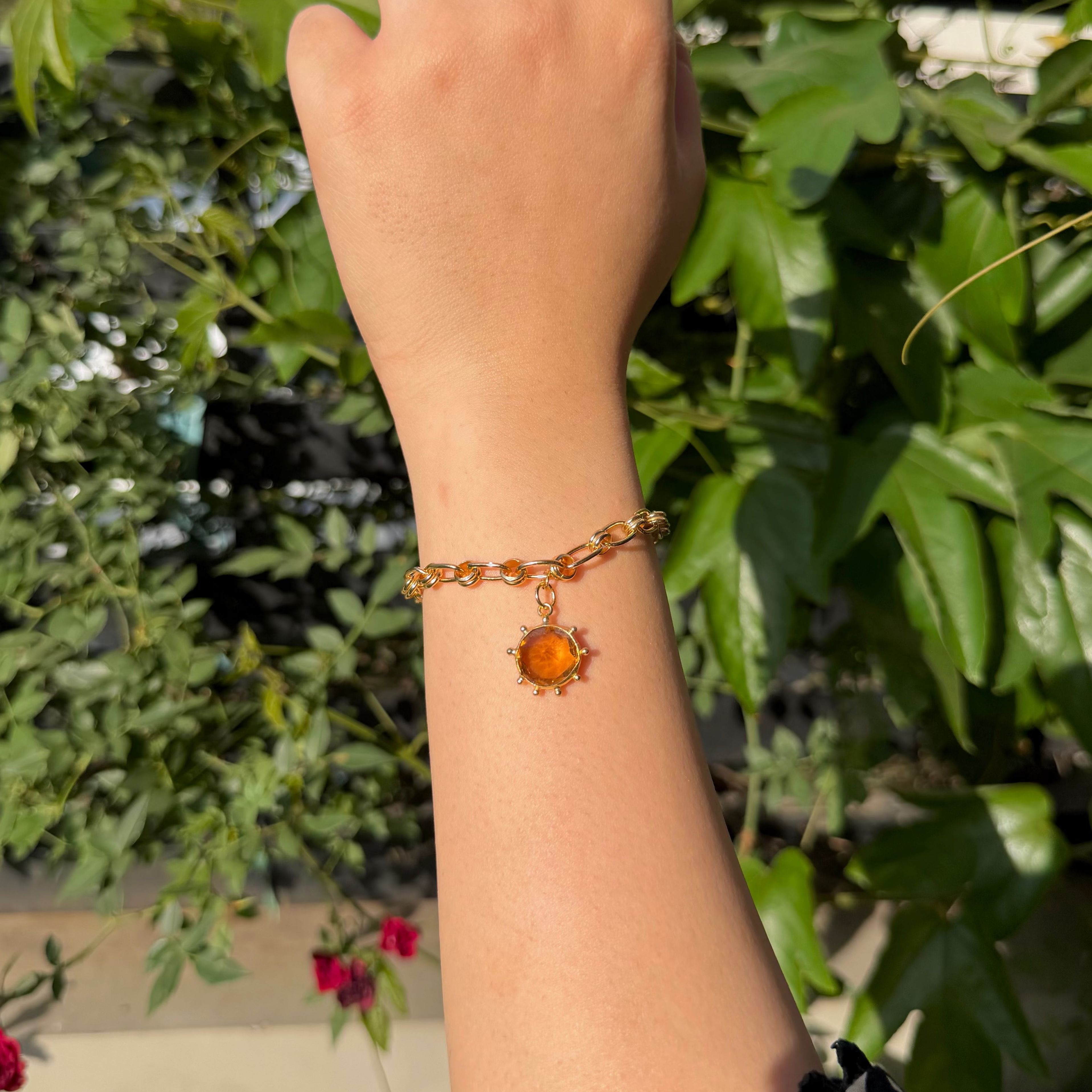 HIKARI Link bracelet - Citrine