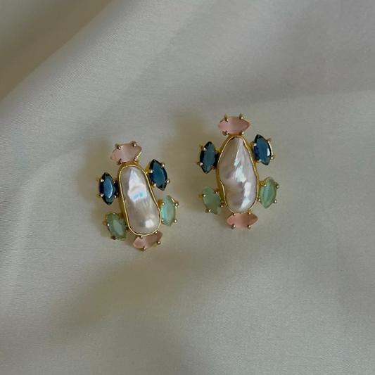 Kaaya Earrings - Semi-Precious Sapphire