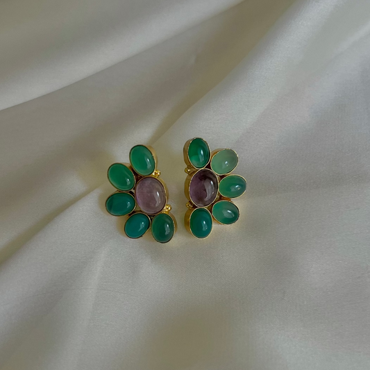 Jugni Earrings - Amethyst