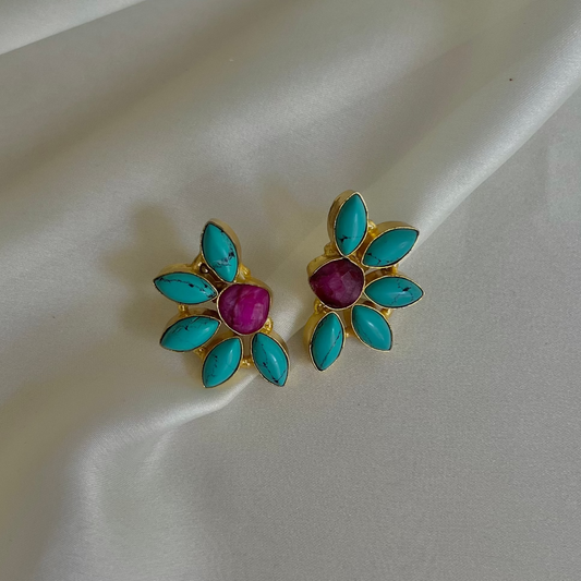 Jugni Earrings - Turquoise