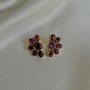 Jugni Earrings - Red Onyx