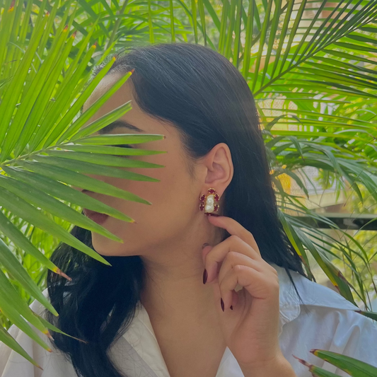 Kaaya Earrings - Red