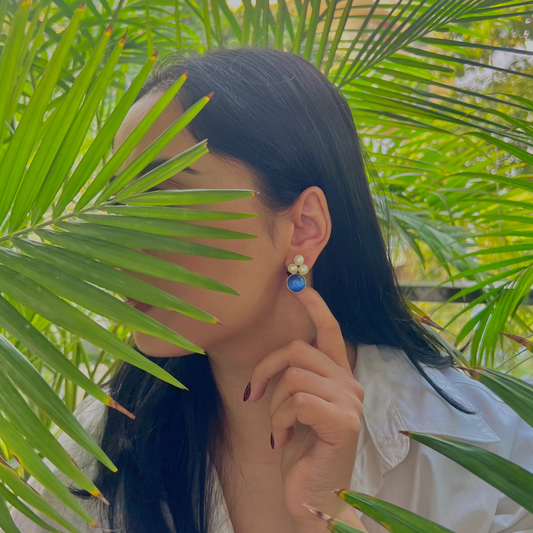 Meera Earrings - Blue