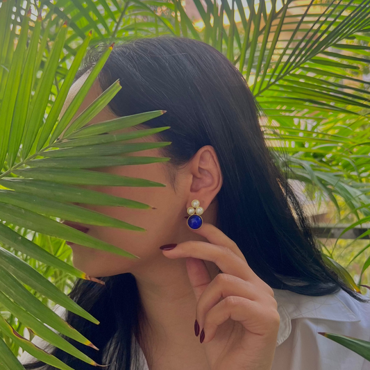 Meera Earrings - Icy Blue