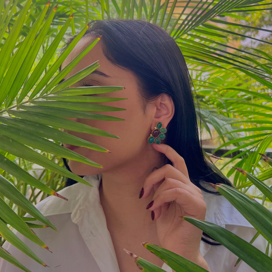 Jugni Earrings - Amethyst